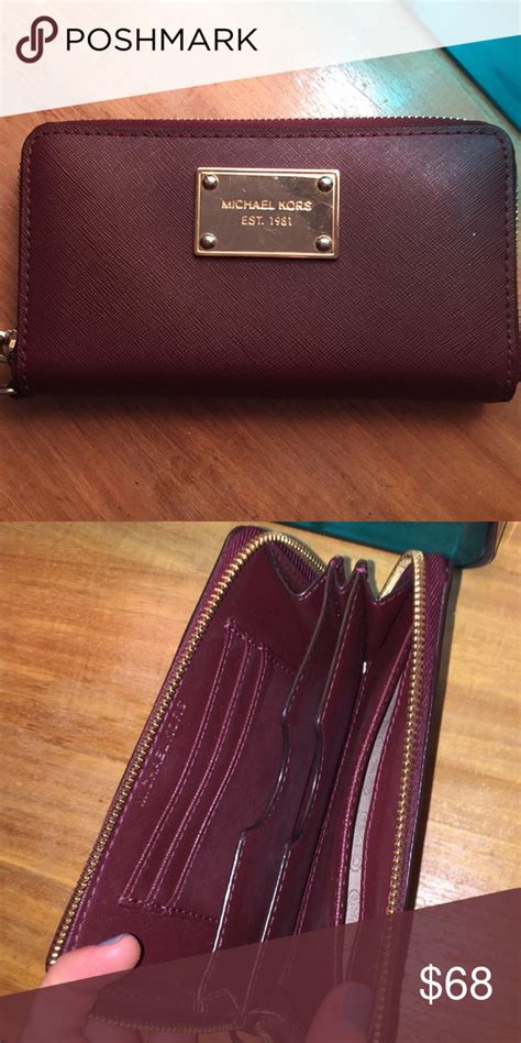 michael kors maroon wallet|michael kors wallets outlet.